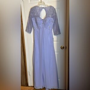 IZIDRESS Lavender Dress with Lace & Sequins